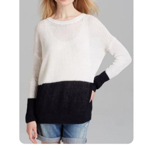 Vince color block knit crew neck sweater - Picture 5 of 9